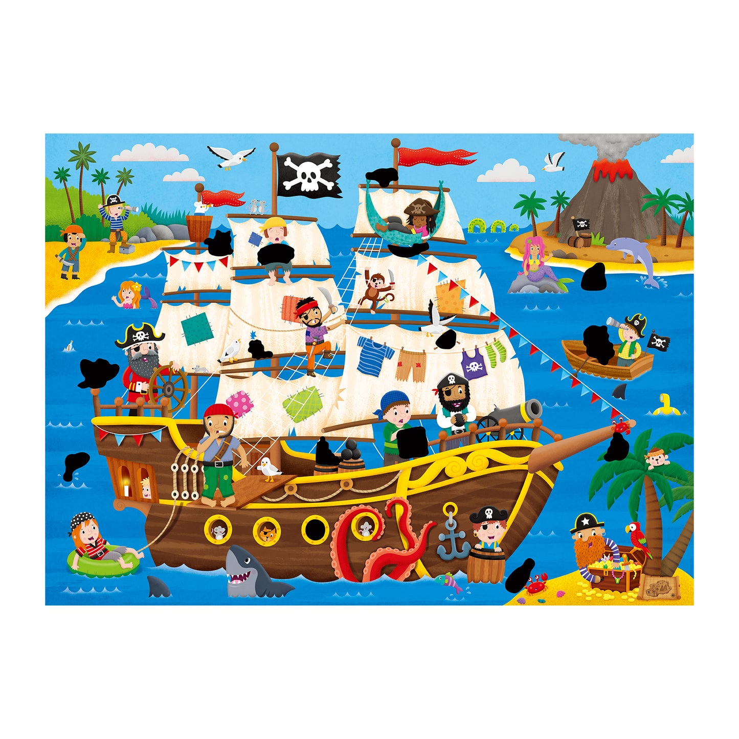 Magic Puzzle: Pirate Ship