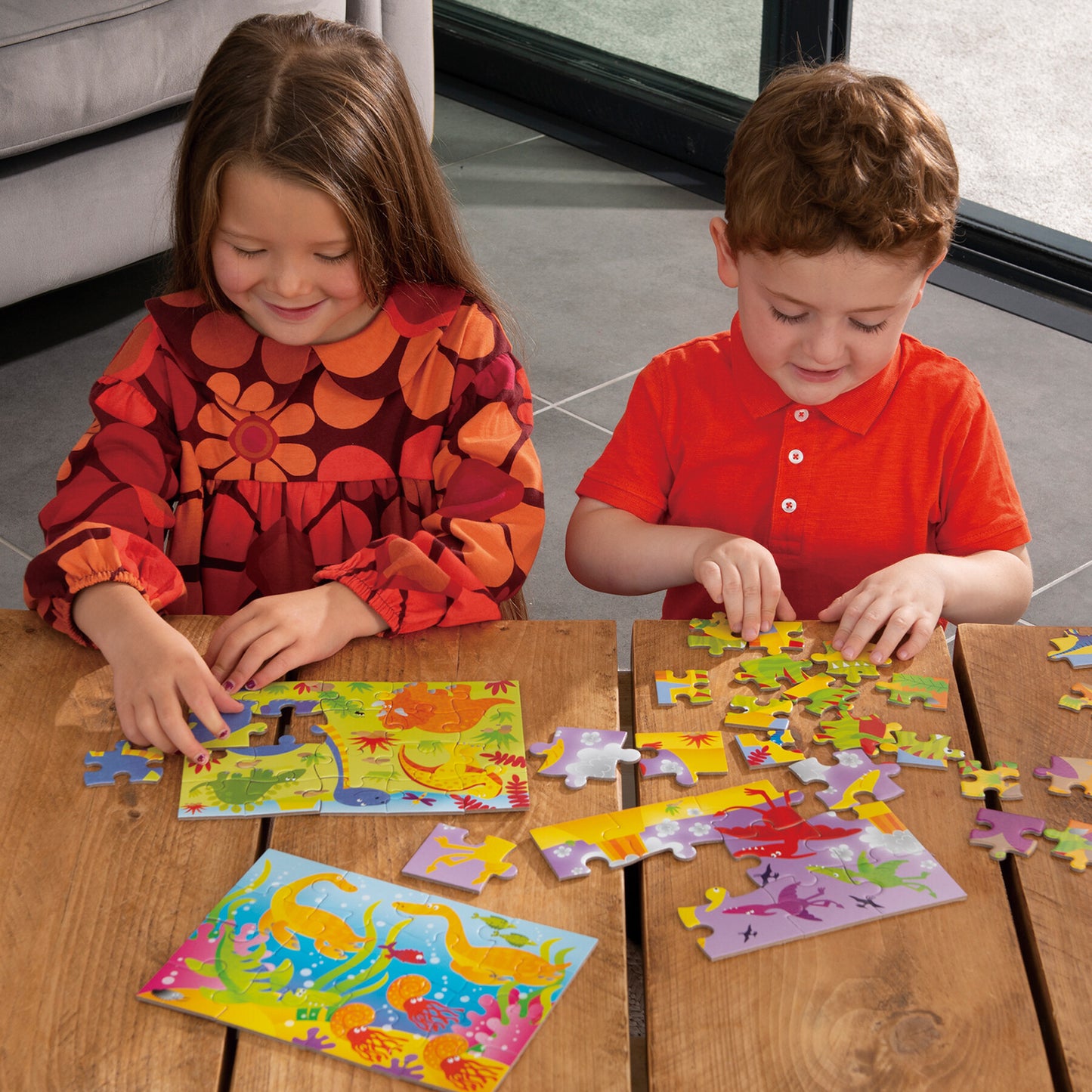 4 Puzzles in a Box - Dinosaurs