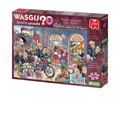 Wasgij Retro Destiny 7 Rock around the Clock! 1000pcs - product image - Jumboplay.com