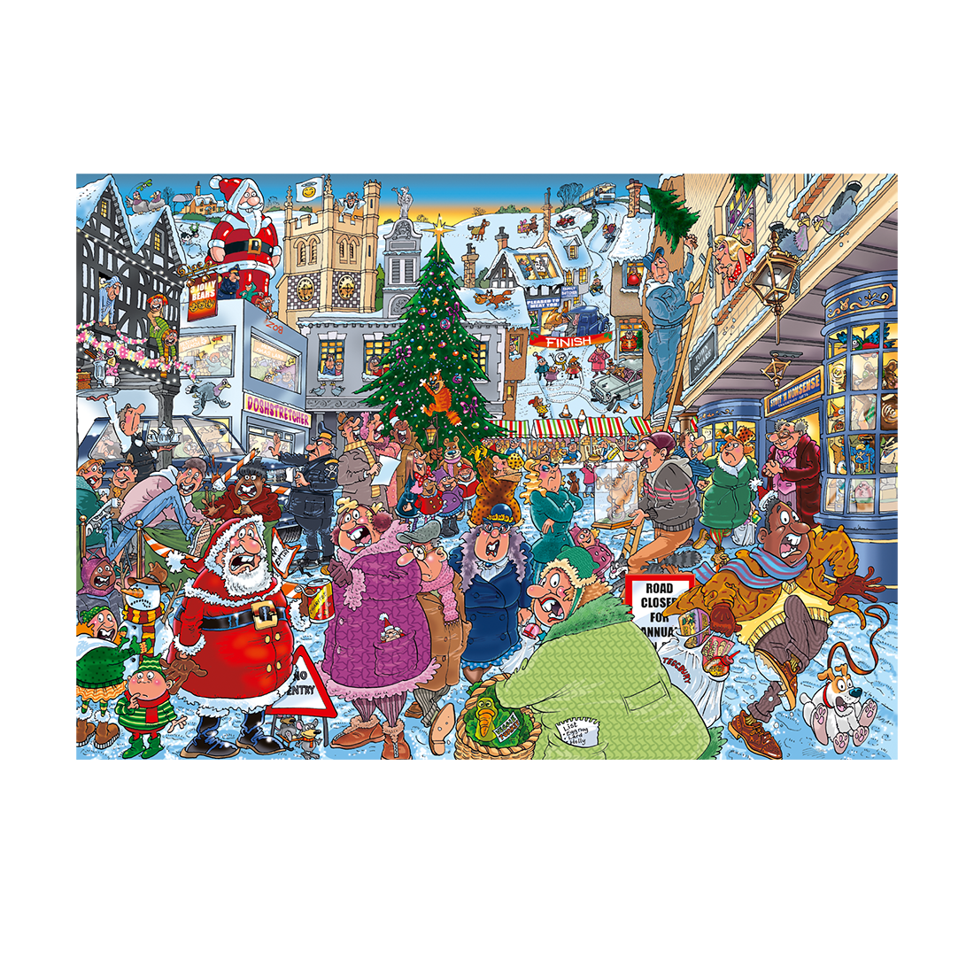 Wasgij Christmas 19 - Santa Dash! (2x1000 pieces)