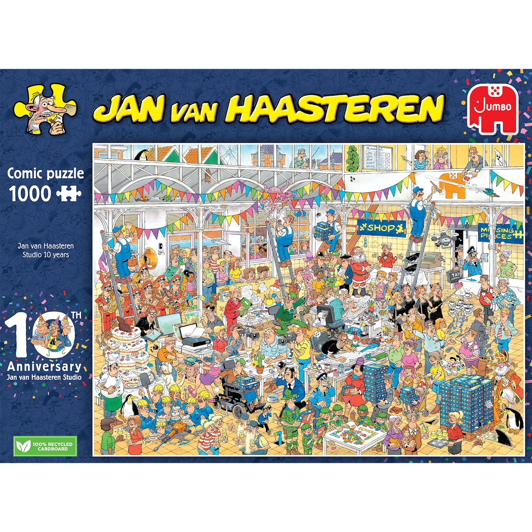 Jan van Haasteren - Studio 10 Years (1000 pieces) - Jumboplay.com