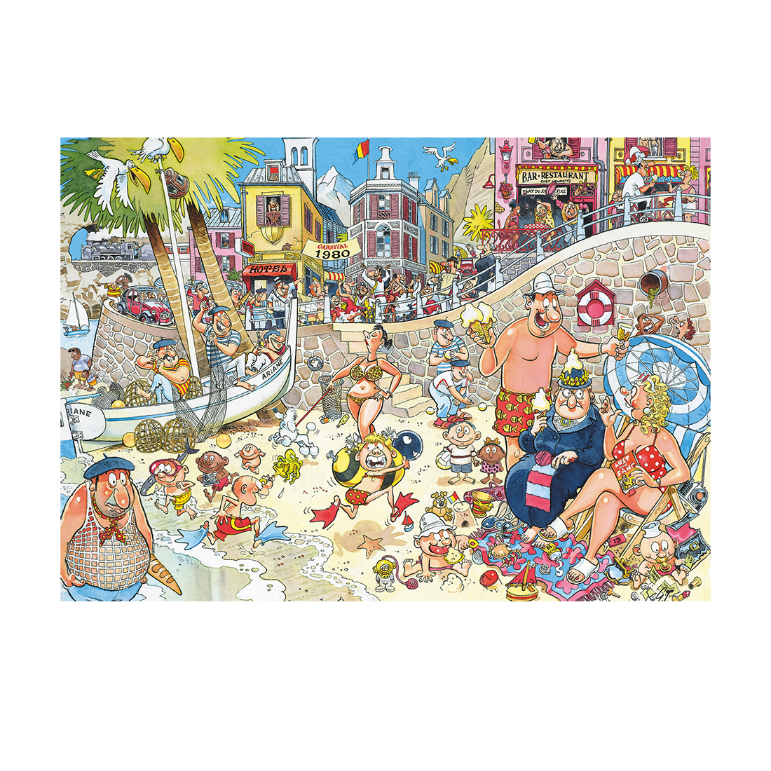 Wasgij Retro Destiny 8 - High Season! (1000 pieces)