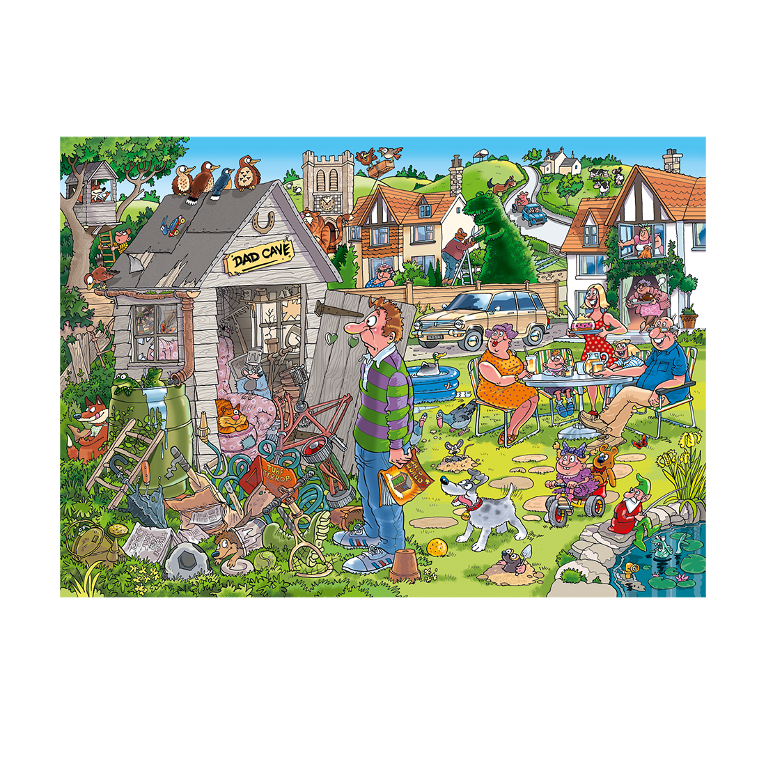 Wasgij Destiny 28 - Dad Cave! (1000 pieces)