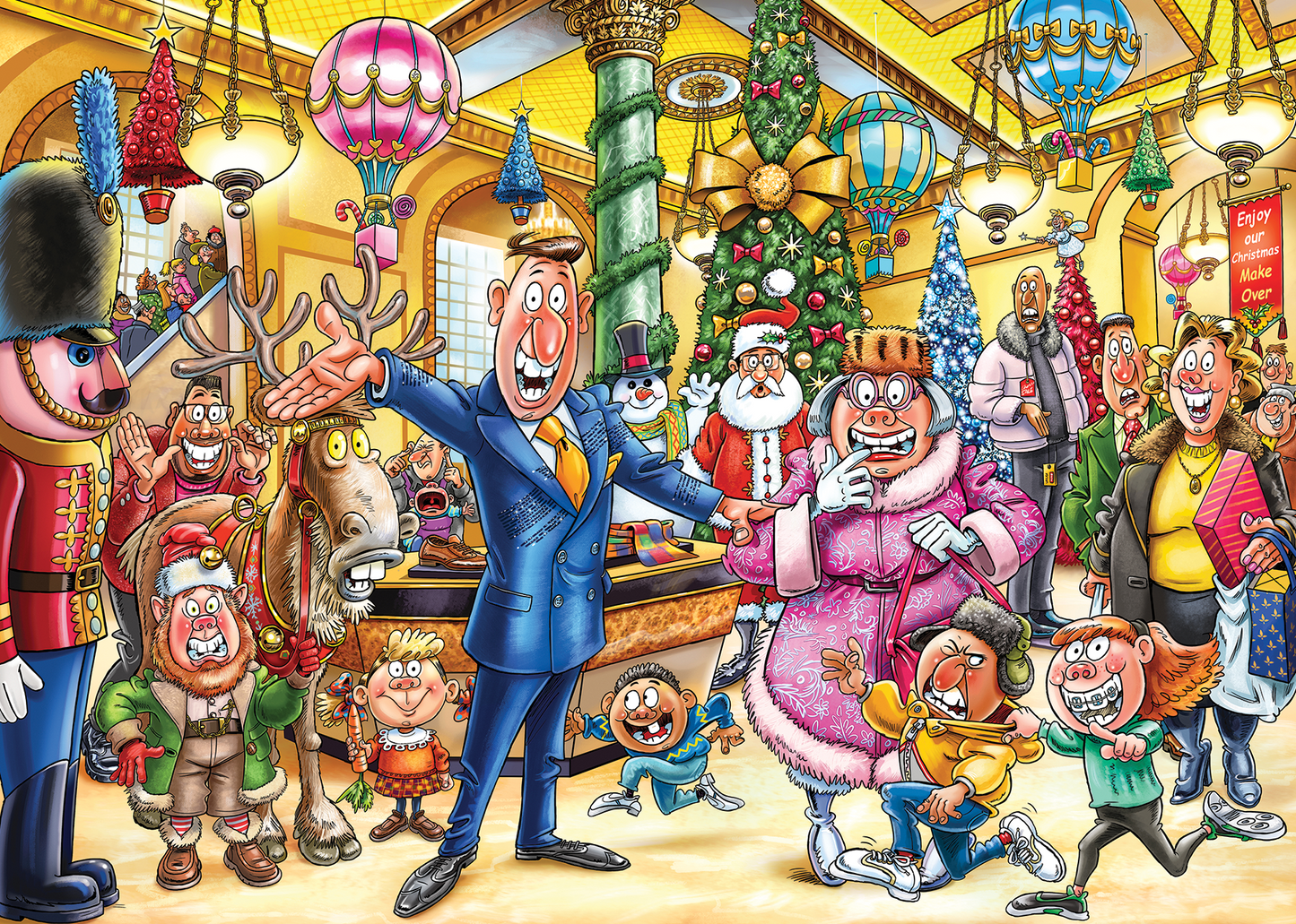 Wasgij Christmas 21 - A Very Merry Makeover! (2x1000 pieces)