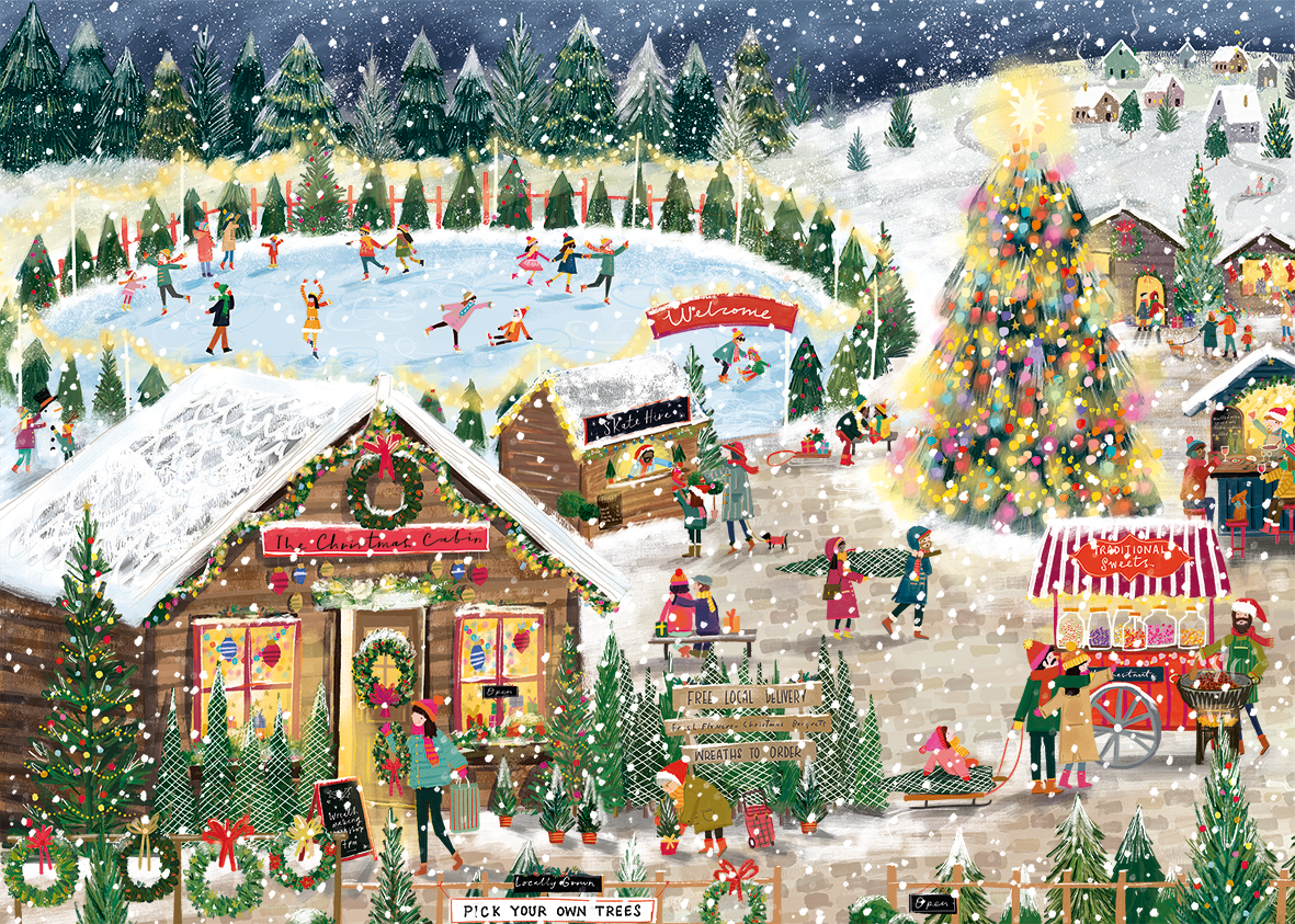 Falcon - Winter Village (1000 stukjes)