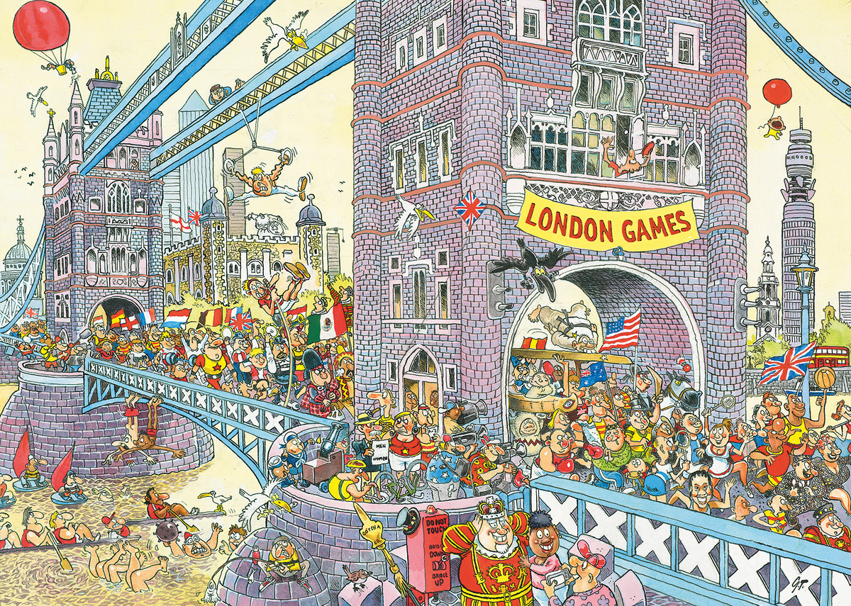 Wasgij Retro Mystery 8 - The Final Hurdle! (1000 pieces)