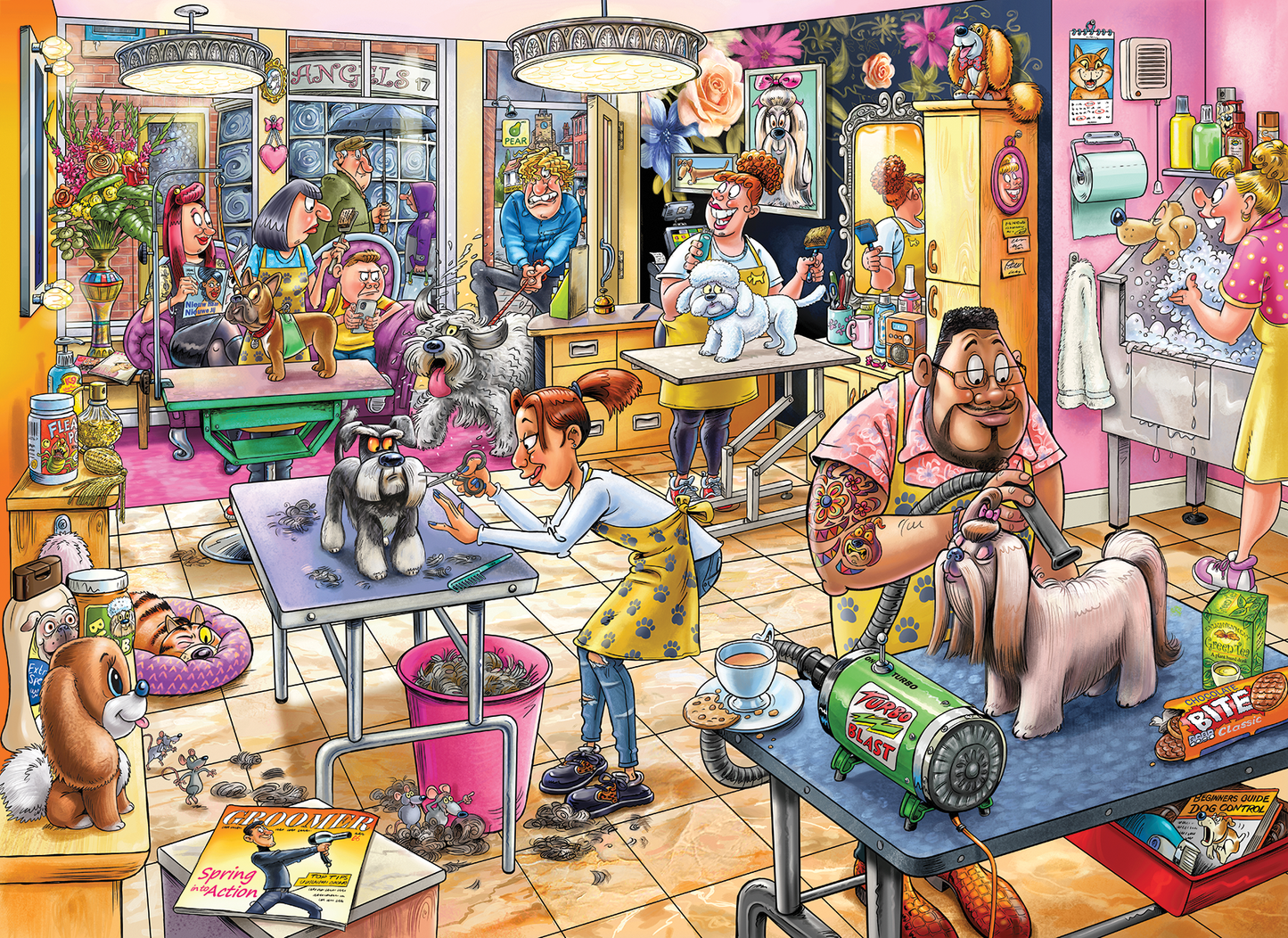 Wasgij Mystery 23 - Trimsalon Kwispel! - 1000 stukjes