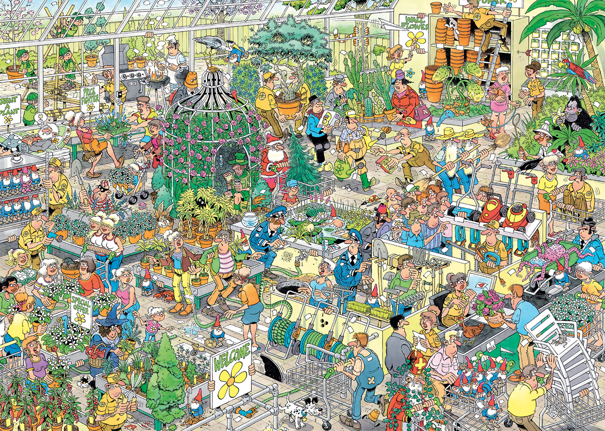 Jan van Haasteren - Het Tuincentrum (1000 stukjes)