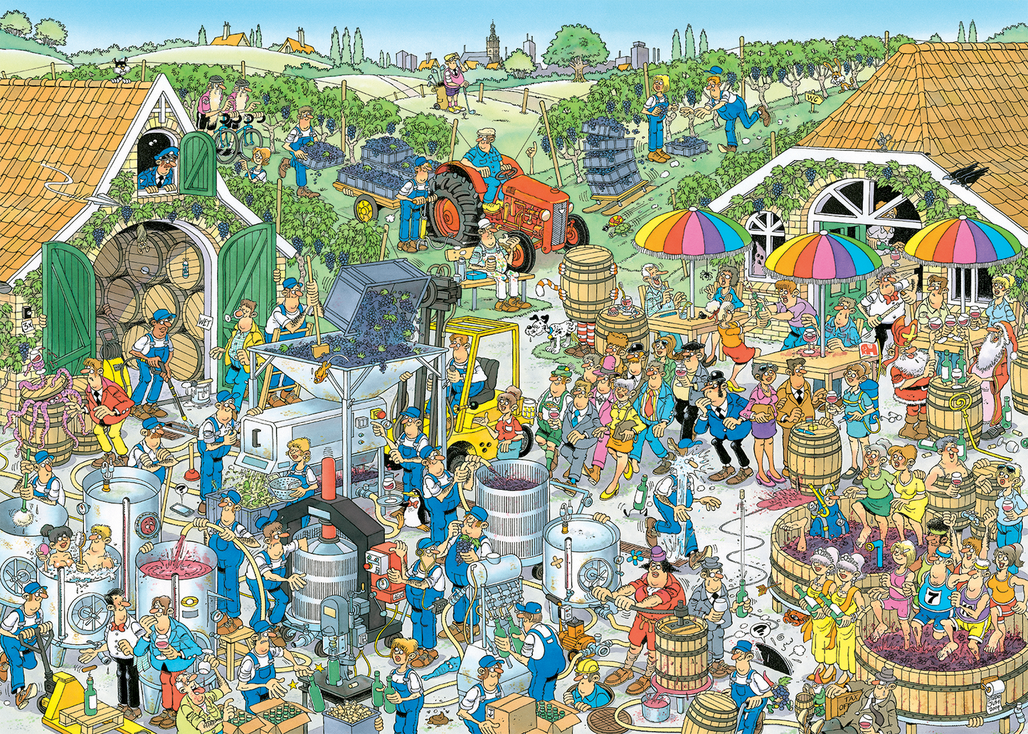 Jan van Haasteren - Auf dem Weingut (1000 Teile)