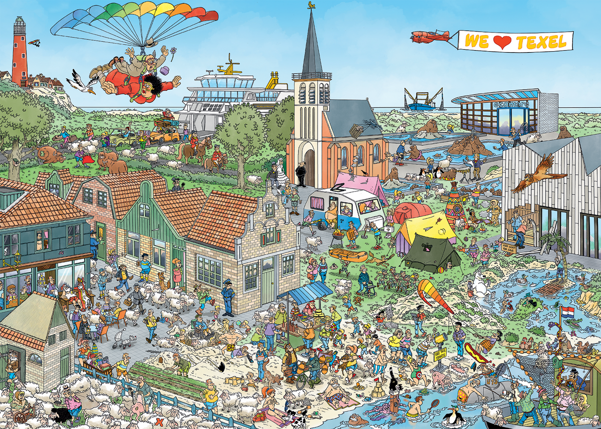 Jan van Haasteren - Retraite insulaire (1000 pièces)