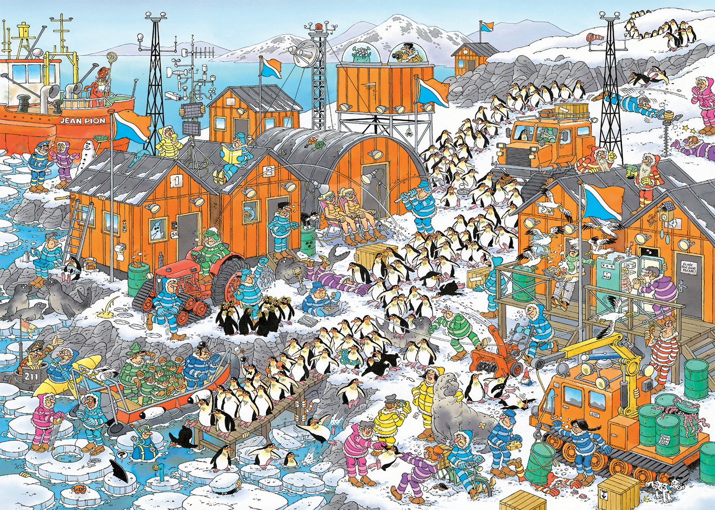 Jan van Haasteren - Zuidpool Expeditie (1000 stukjes)