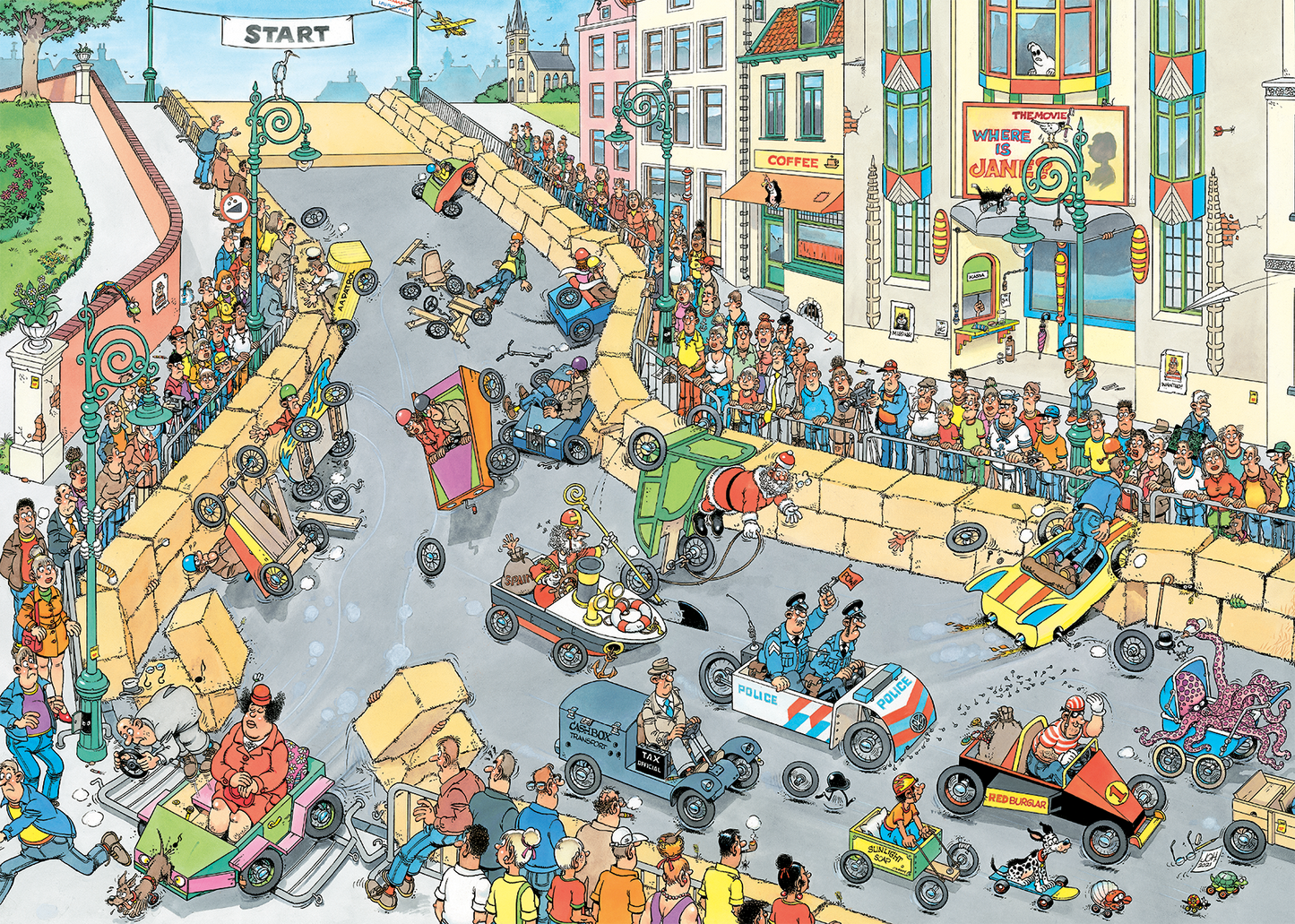 Jan van Haasteren - De Zeepkistenrace (1000 stukjes)