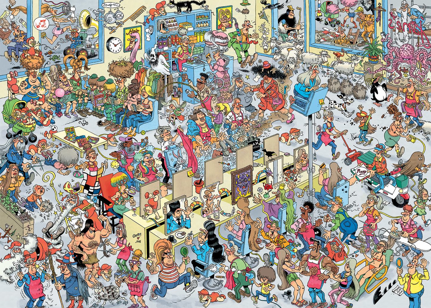 Jan van Haasteren - Bij de Kapper (1000 stukjes)