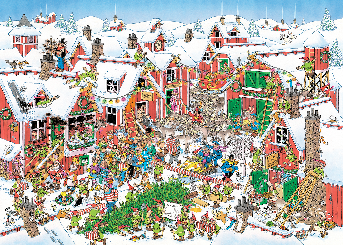 Jan van Haasteren - Het Dorp van de Kerstman (1000 stukjes)