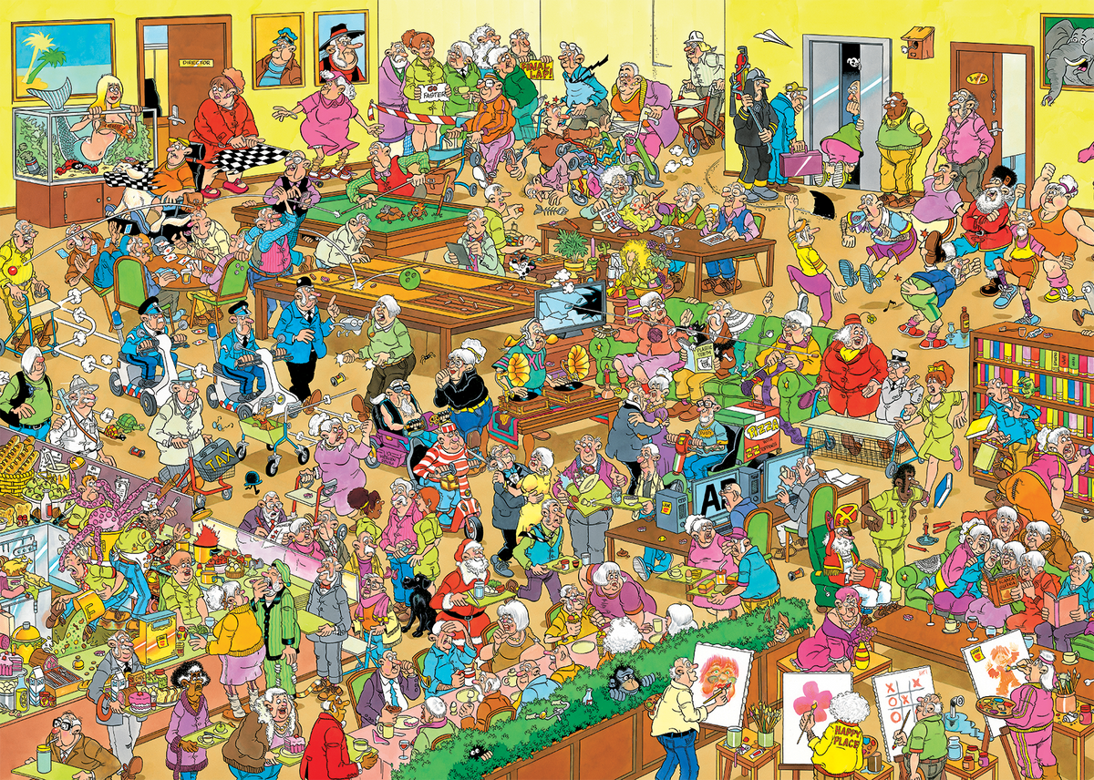 Jan van Haasteren - Het bejaardentehuis -1000 stukjes