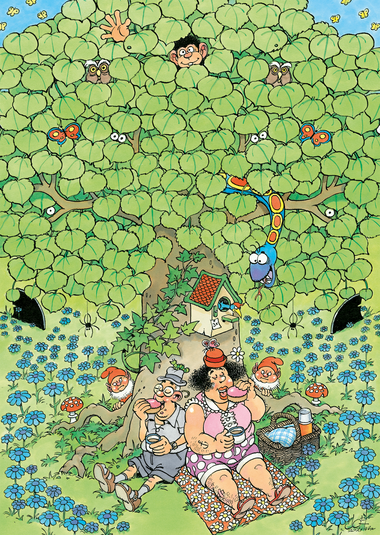Jan van Haasteren Expert 2 - Enjoying a Picnic (500 pieces)