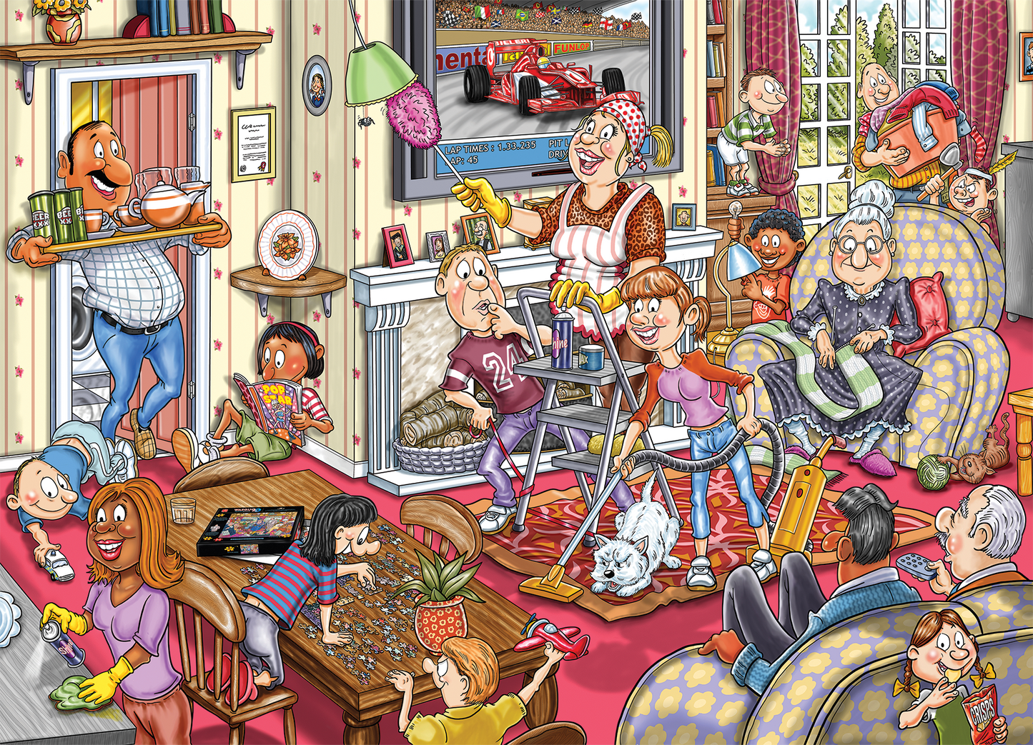 Wasgij Retro Mystery 10 - De Voorjaars-schoonmaak! (1000 stukjes)