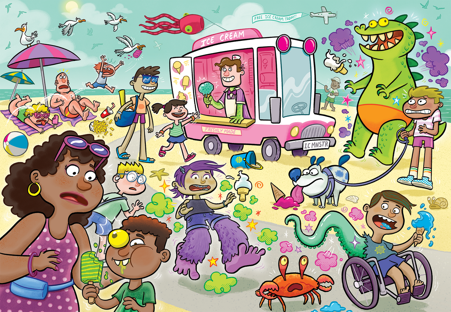 Wasgij Junior 1 - Iced Screams! (240 pieces)