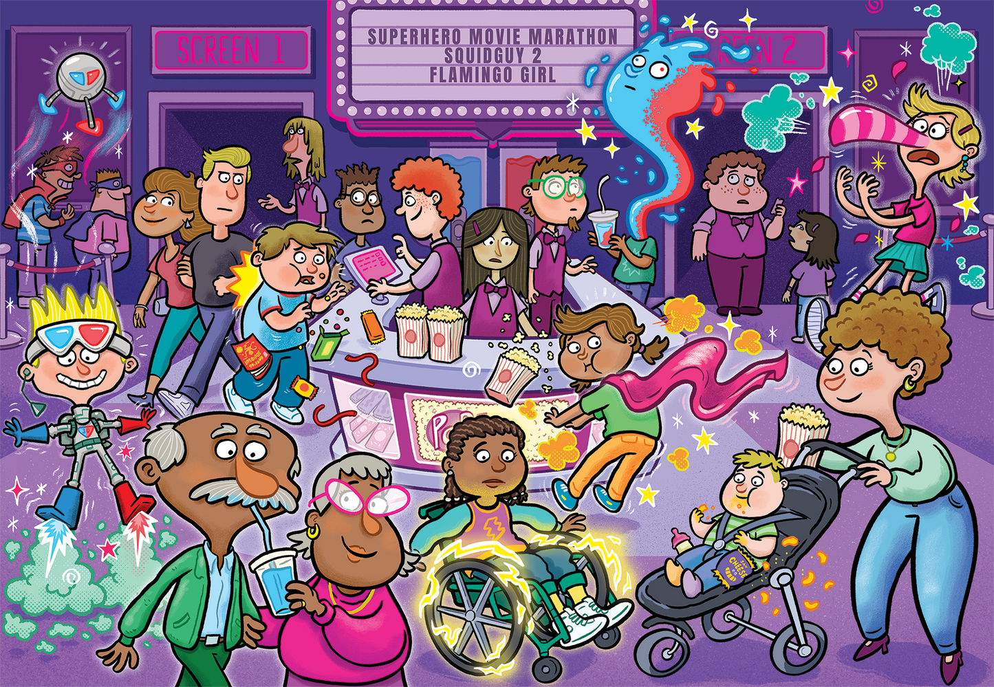 Wasgij Junior 2 - Popcorn Power-Up! (240 pieces)