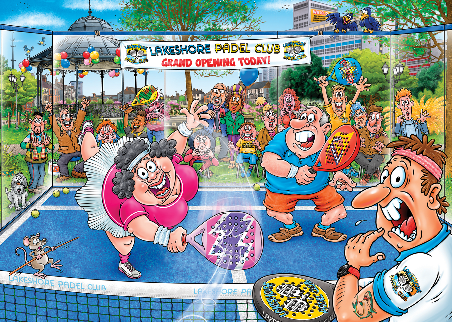 Wasgij Original 49 - Padel-Alarm! (1000 Teile)