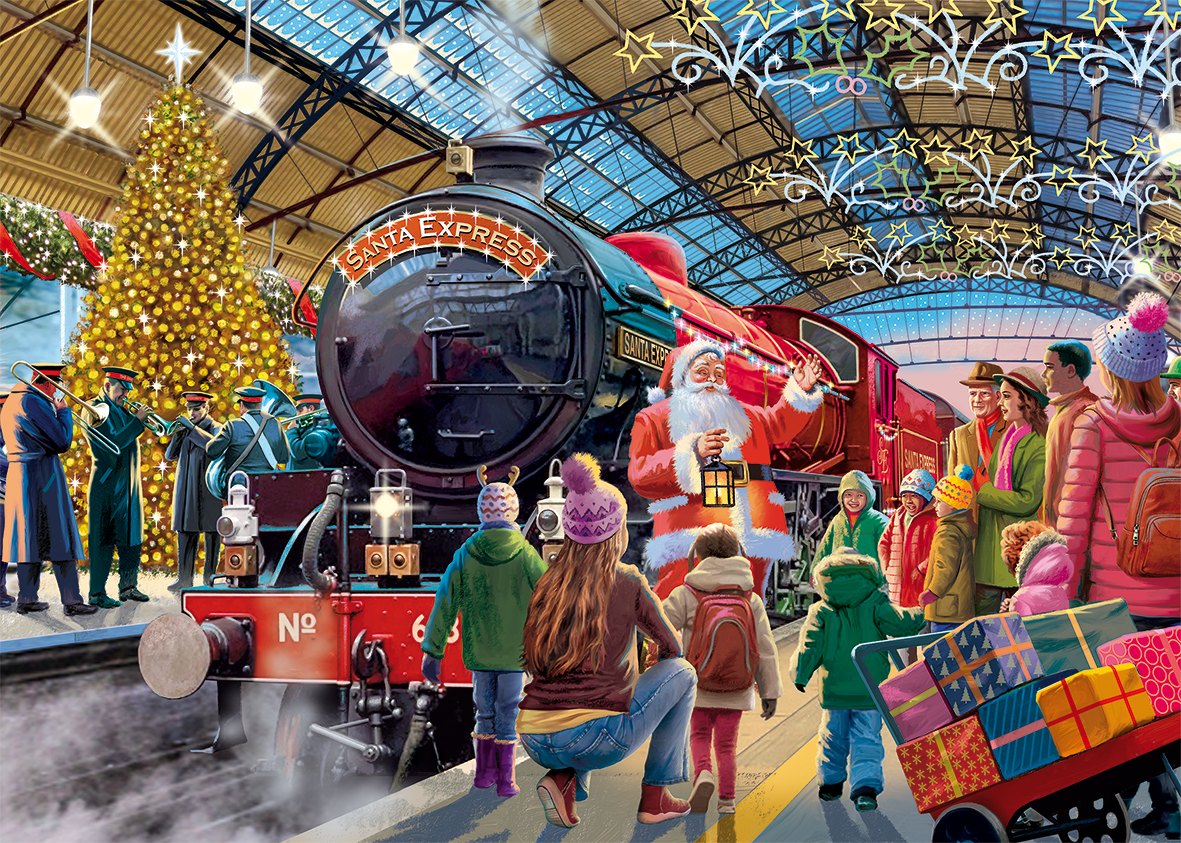 Falcon - Santa at the Station (1000 stukjes)