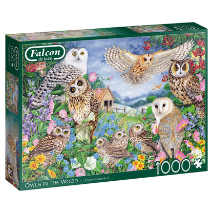 Falcon - Owls in the Wood (1000 pieces) - product image - Jumboplay.com