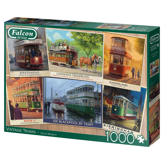 Falcon - Vintage Trams (1000 pieces) - product image - Jumboplay.com