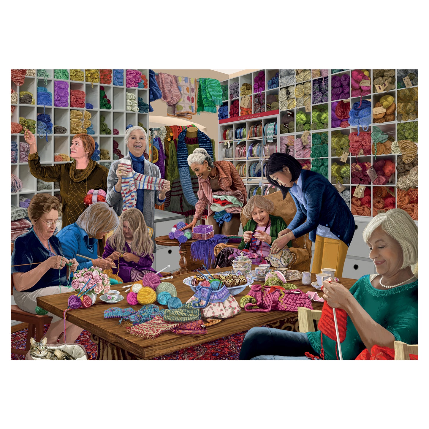 Falcon - The Knitting Club (1000 pieces)