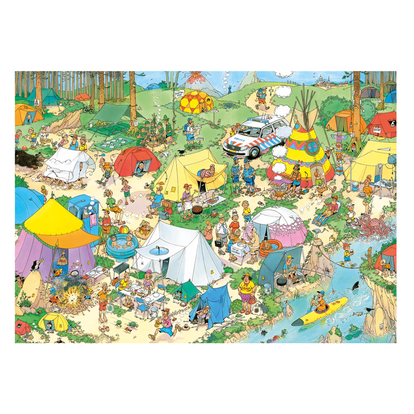 Jan van Haasteren - Camping nature (1000 pièces)