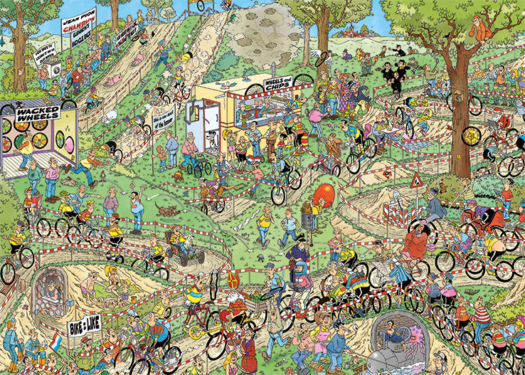 Jan van Haasteren - Championnat du monde de cyclo cross (1000 pièces)