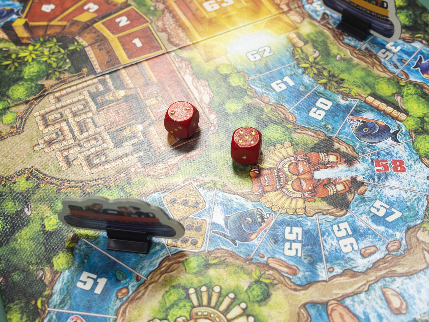 Ganzenbord Efteling - Pirana Wildwaterspel