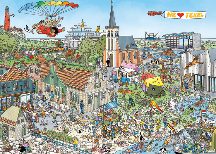 Jan van Haasteren - Retraite insulaire (1000 pièces)