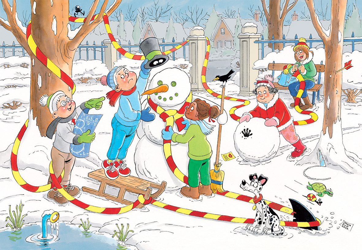 Jan van Haasteren Junior - De Sneeuwpop (150 stukjes)