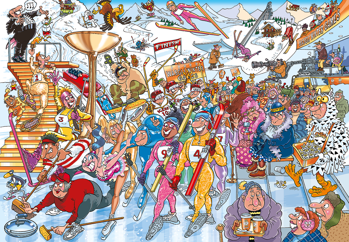 Wasgij Mystery 22 - Jeux d’hiver Wasgij (1000 pièces)