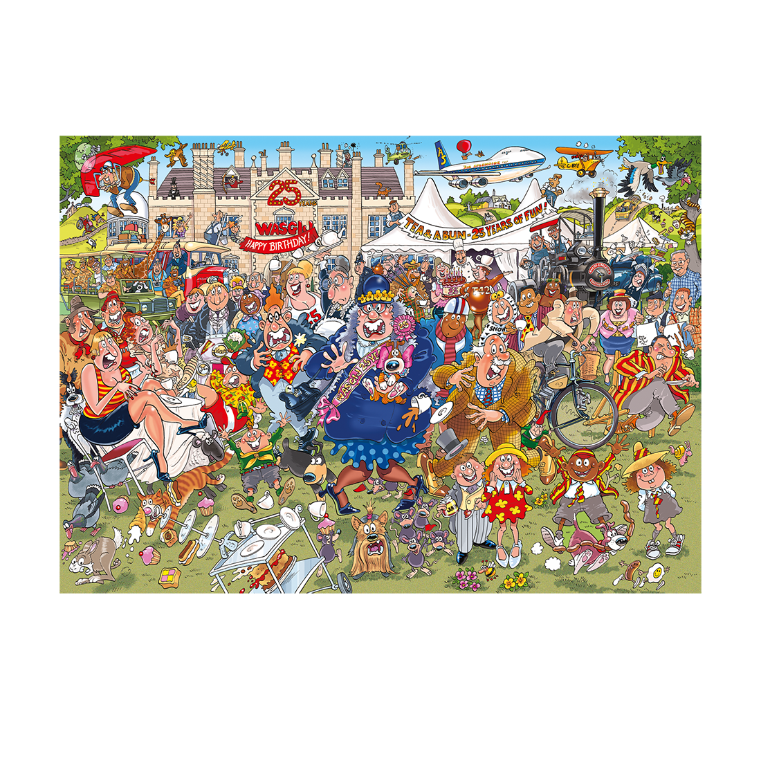 Wasgij Original 40 - 25th Anniversary Garden Party! (2x1000 pieces)