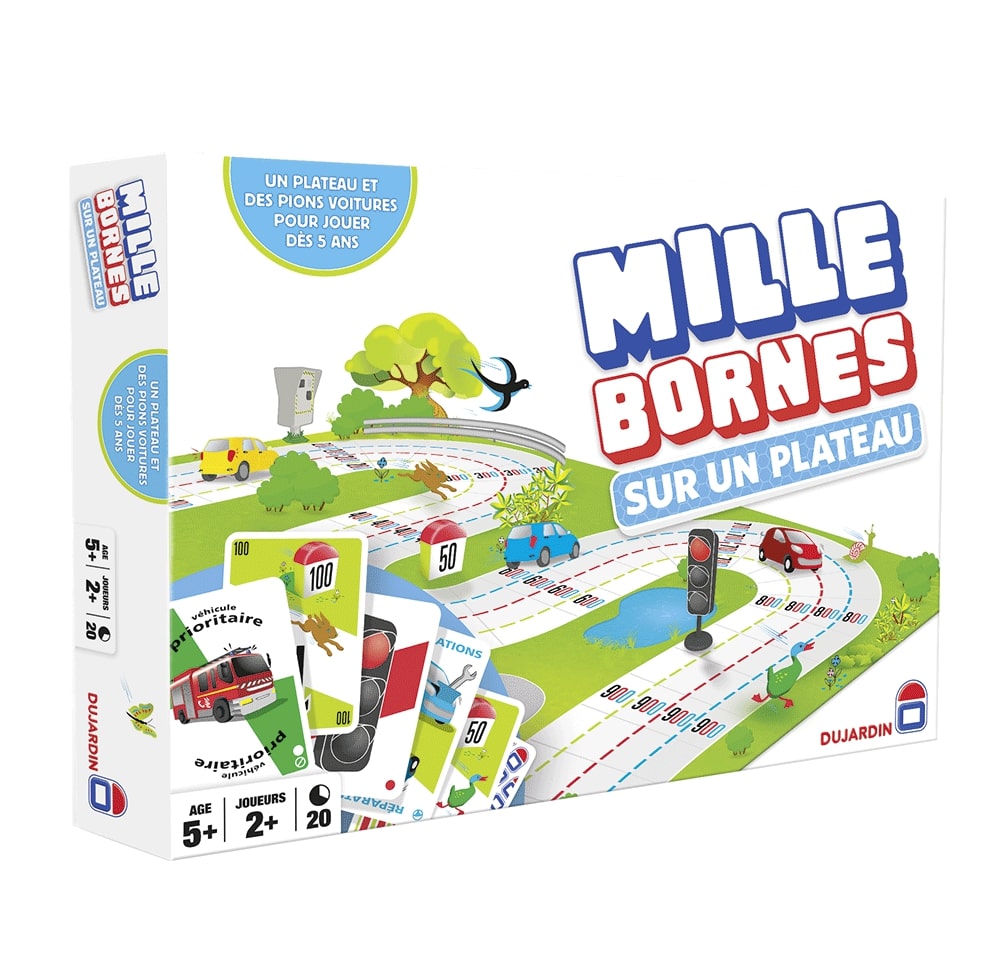 Mille Bornes sur un plateau
