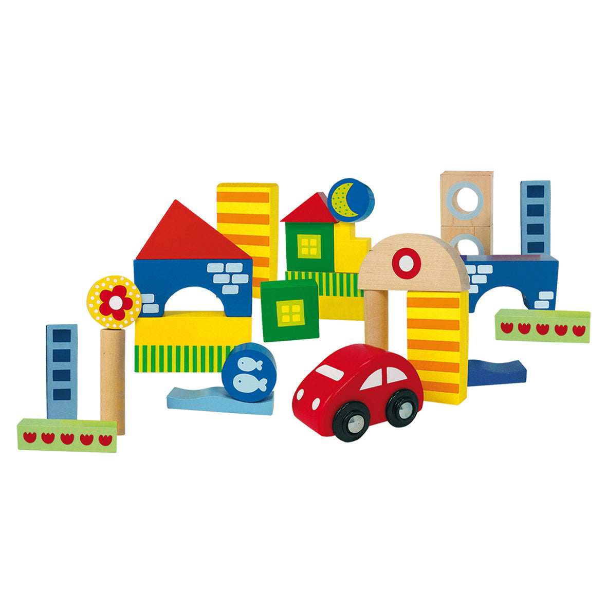 Goula - Holzbausteine Set (26 Spielsteine)