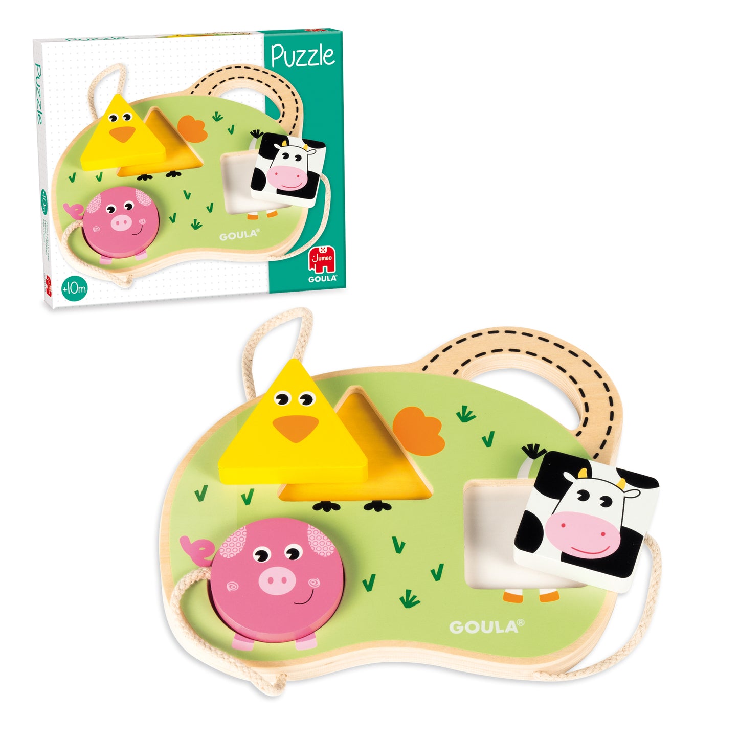 Goula -Puzle 3 animales granja