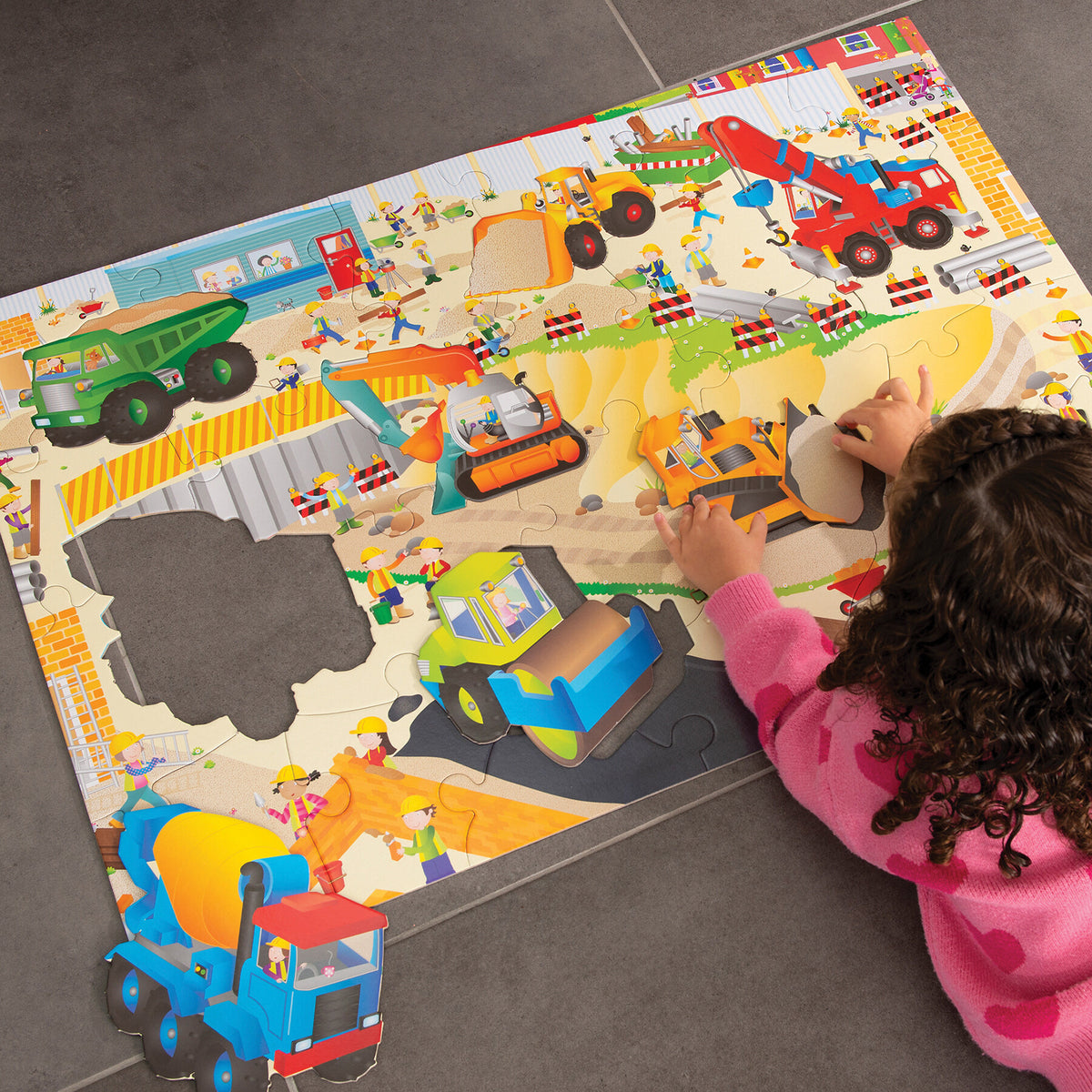 Giant Floor Puzzle: Construction