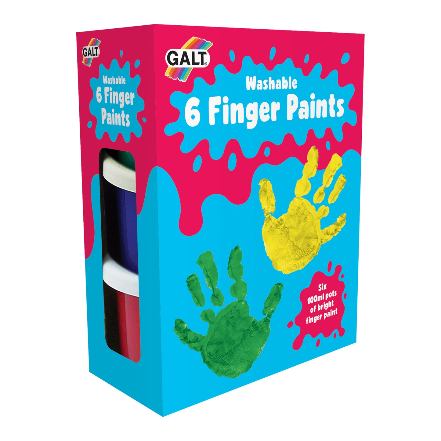 6 Washable Finger Paints