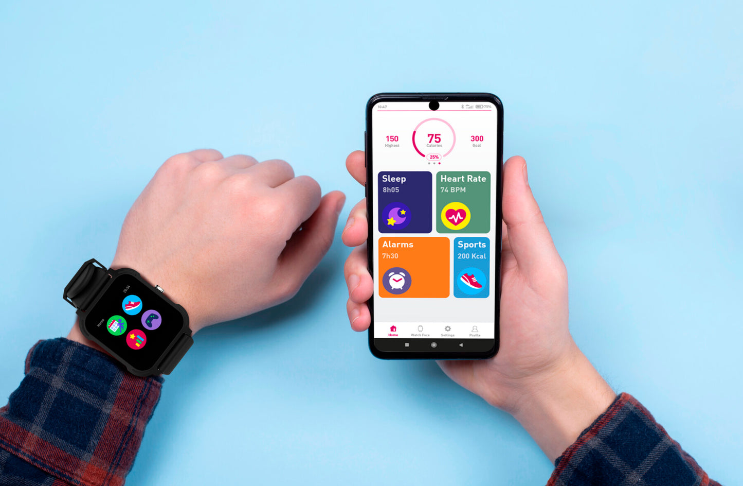 C24516_FR La montre connectée rose - Recommandée par Gulli