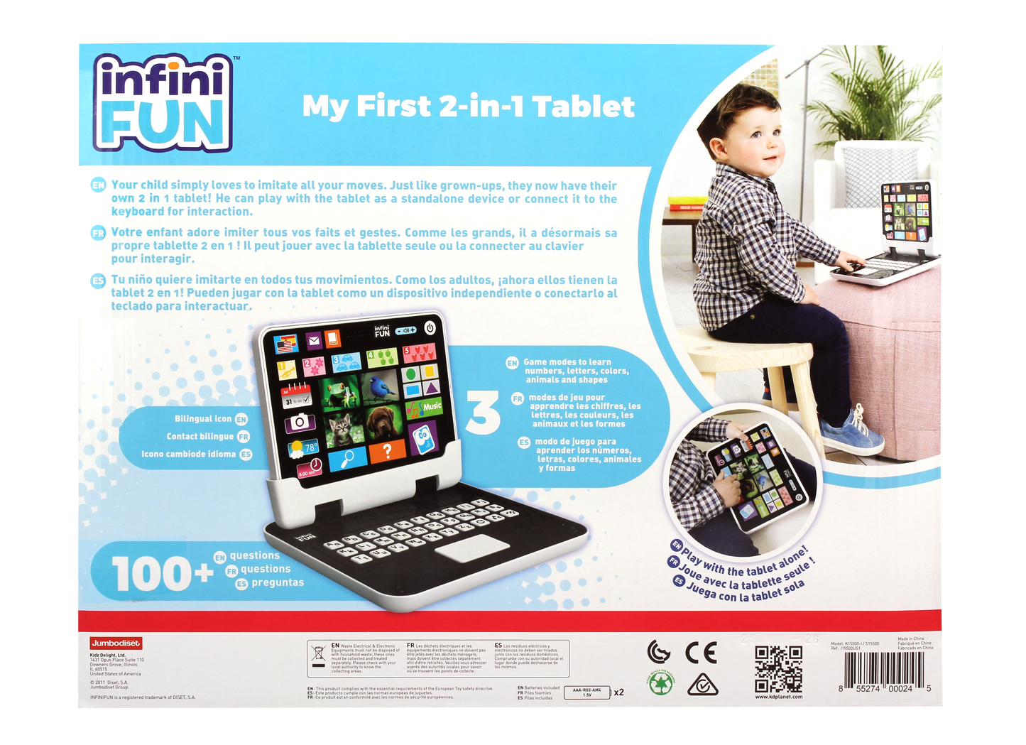 infiniFUN - My First 2 in 1 Tablet