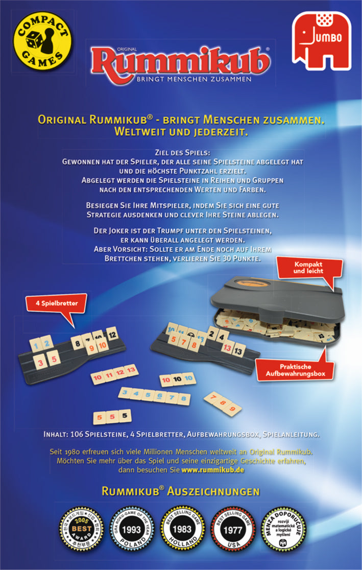 Original Rummikub Kompaktspiel - product image - Jumboplay.com