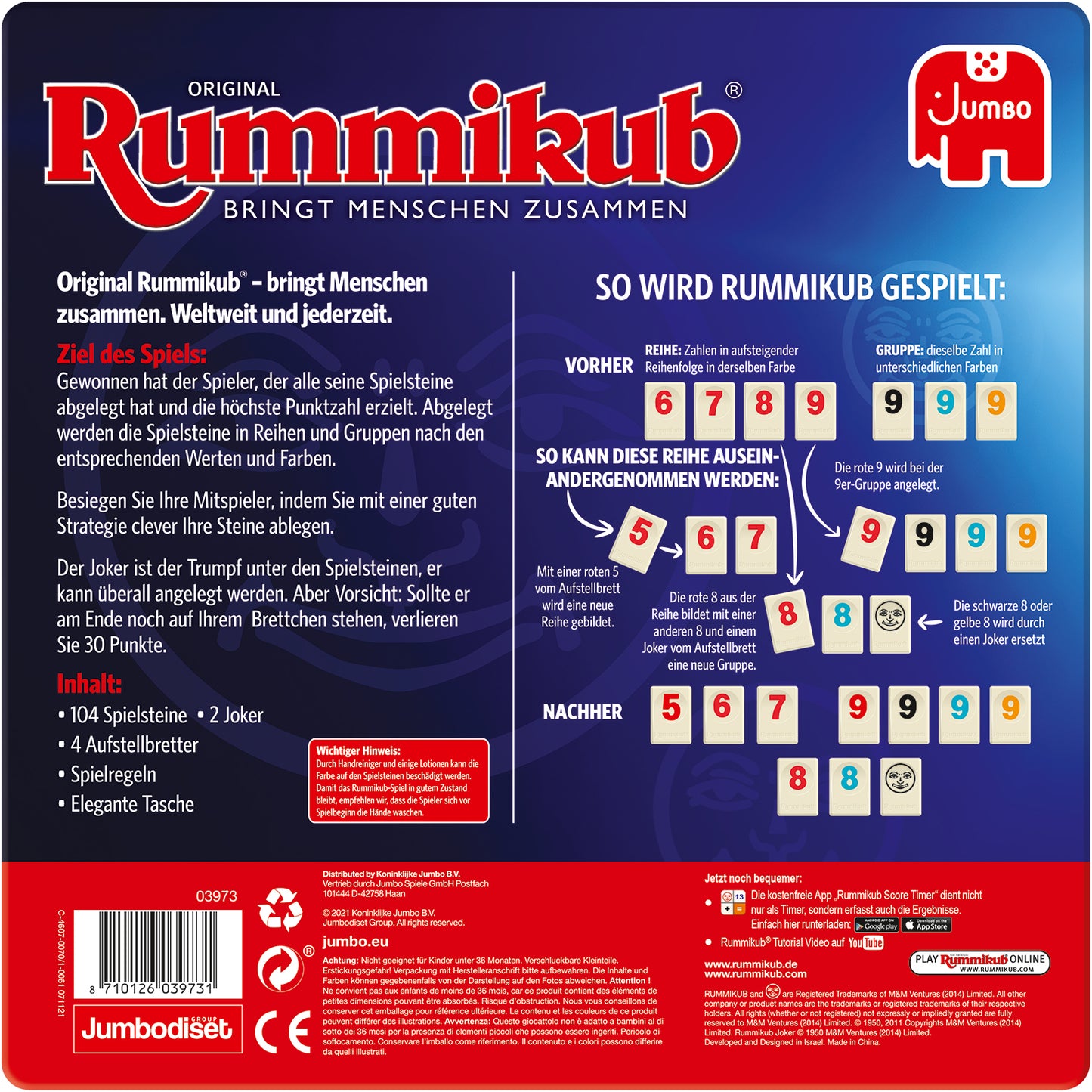 Original Rummikub in Metalldose - product image - Jumboplay.com
