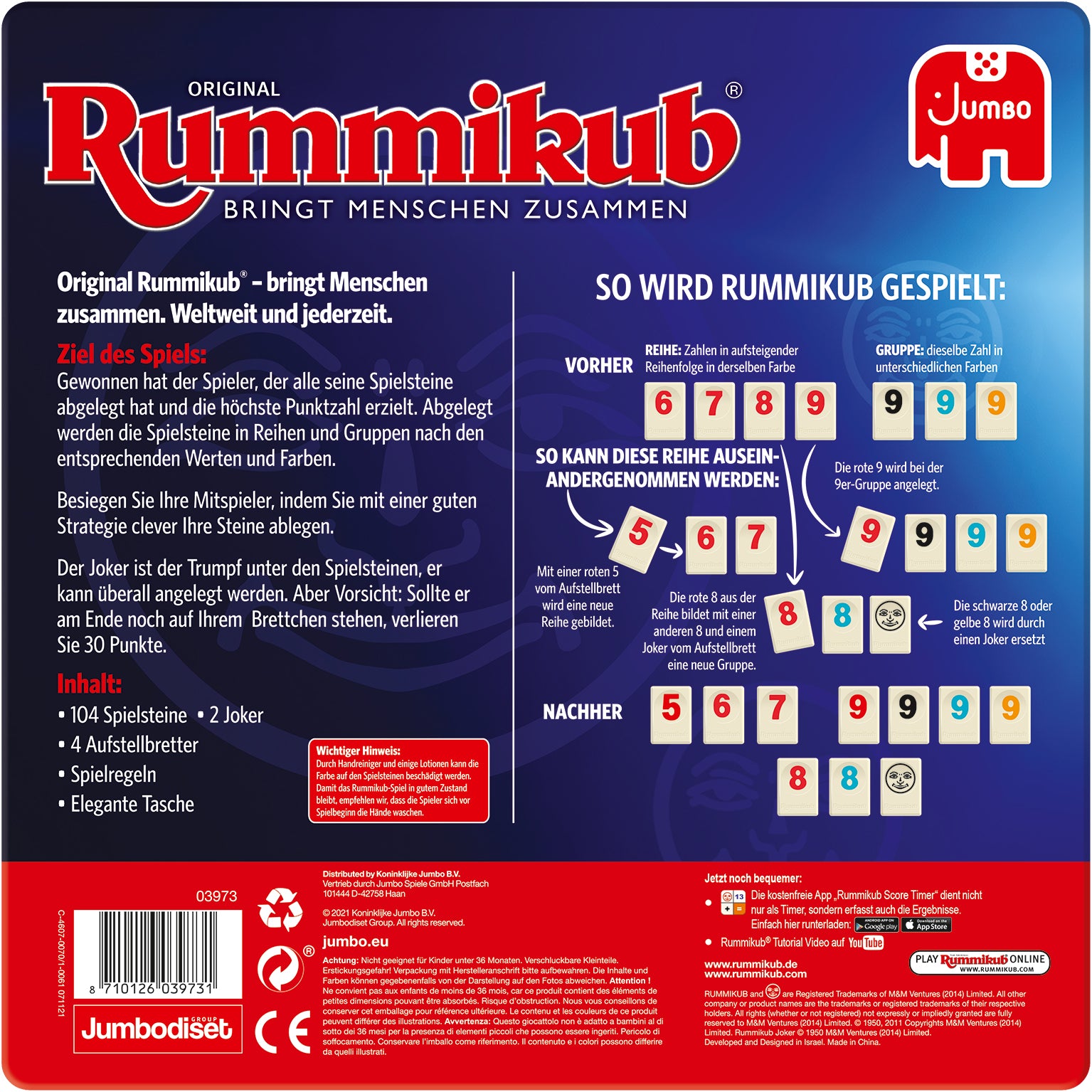 Original Rummikub in Metalldose - product image - Jumboplay.com