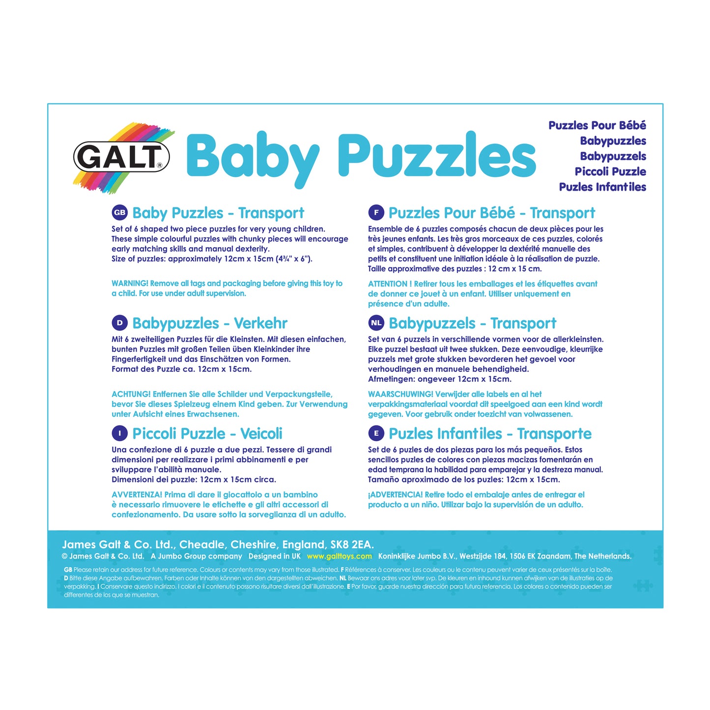 Baby Puzzles - Transport