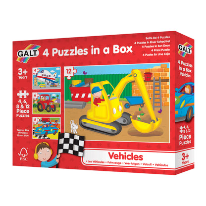 4 Puzzles in a Box - Vehicles