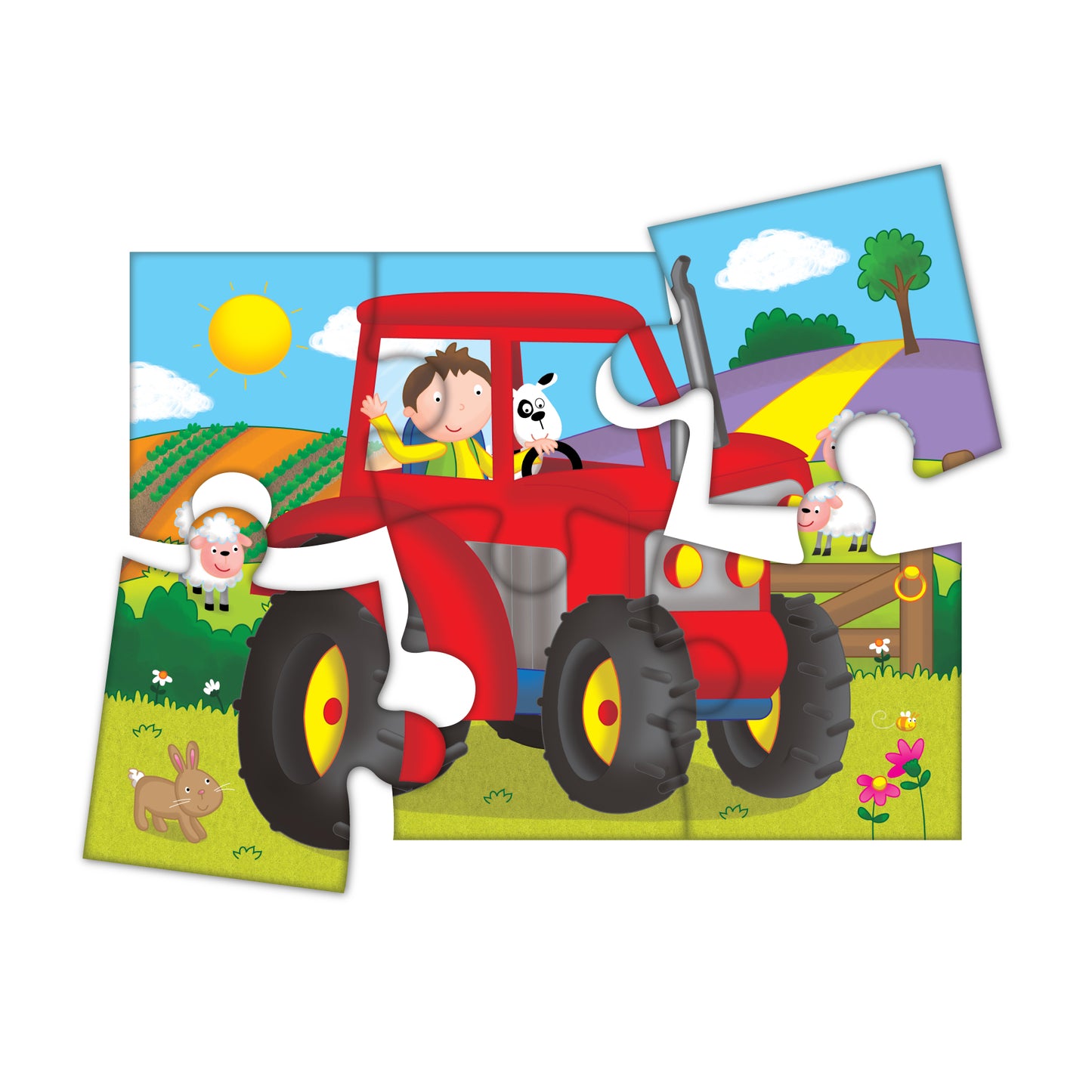 4 Puzzles in a Box - Vehicles