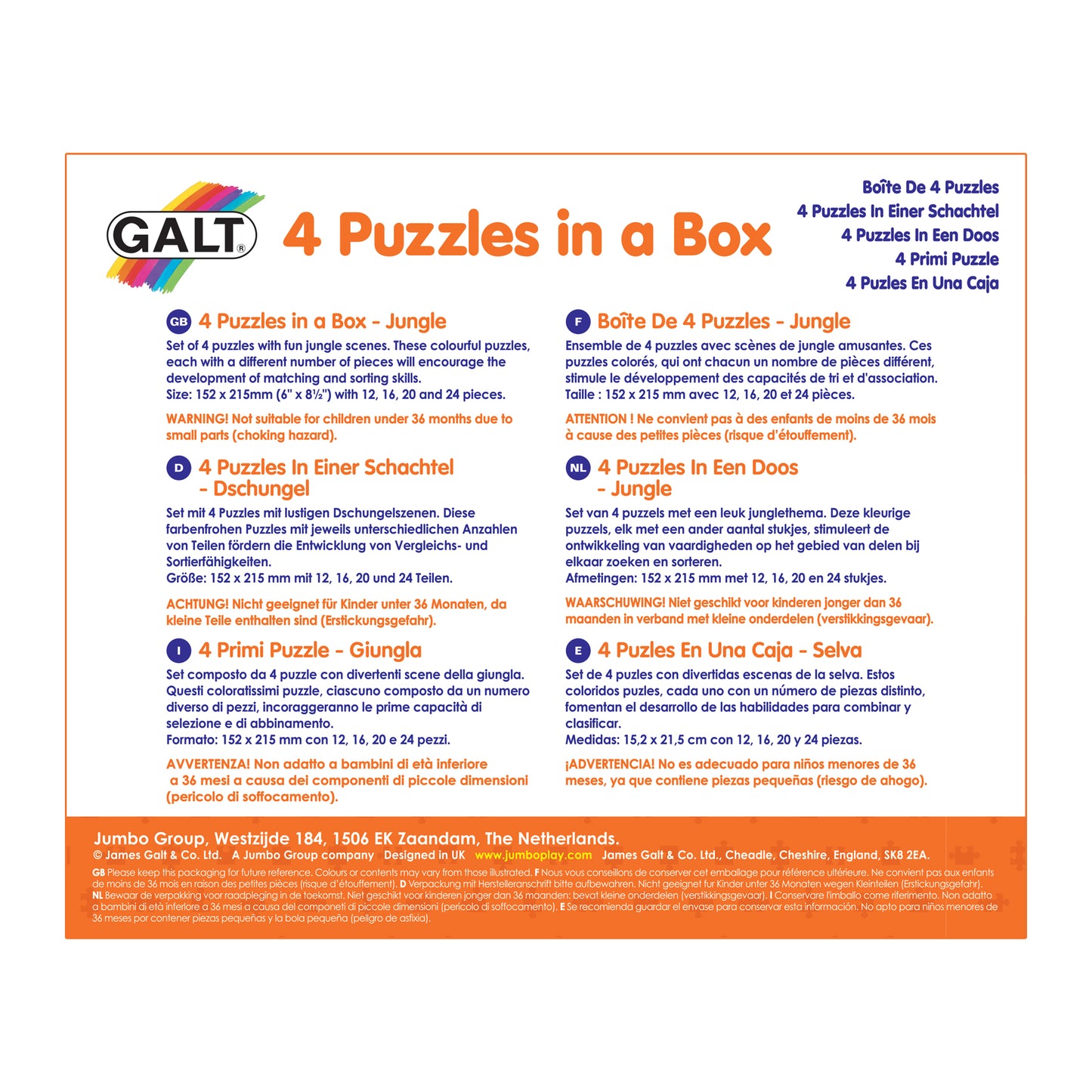4 Puzzles in a Box - Jungle