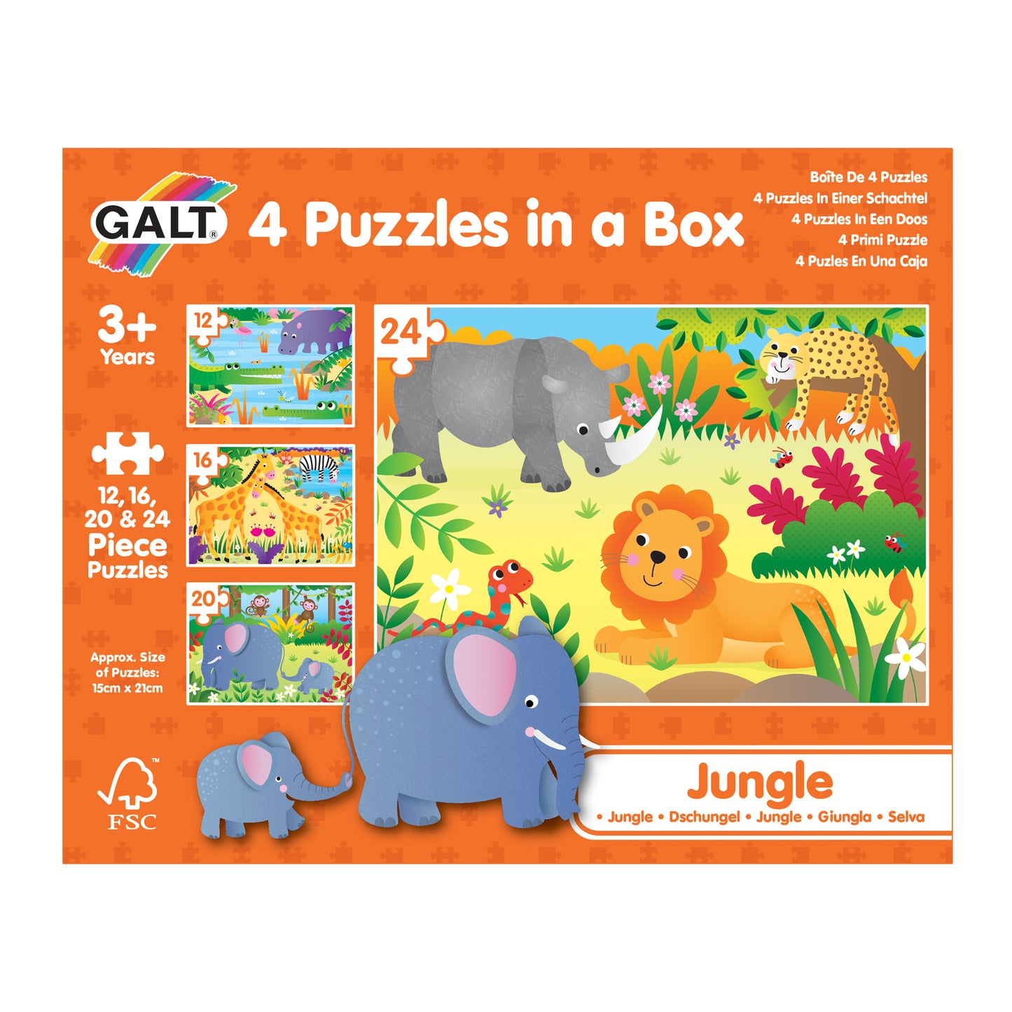 4 Puzzles in a Box - Jungle
